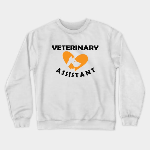 Veterinary Assistant Crewneck Sweatshirt by KC Happy Shop